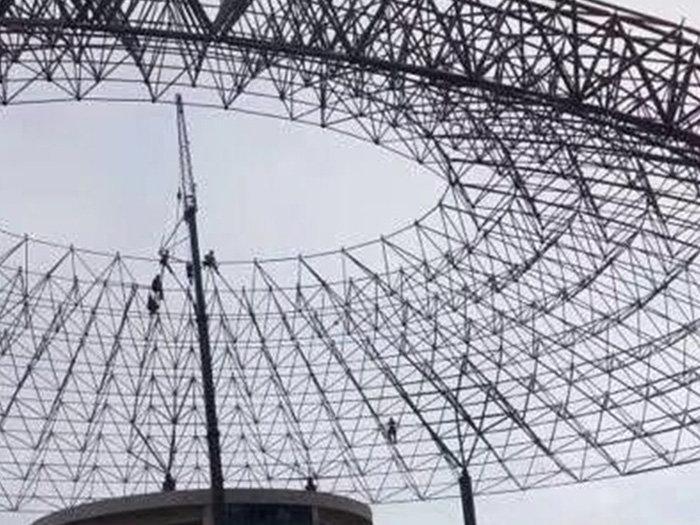 大连篮球馆球形网架厂家价格